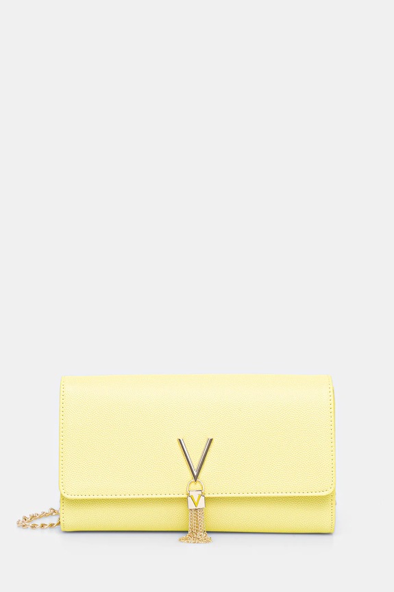 Τσάντα Valentino Bags απομίμηση λείου δέρματος κίτρινο VBS1R401G