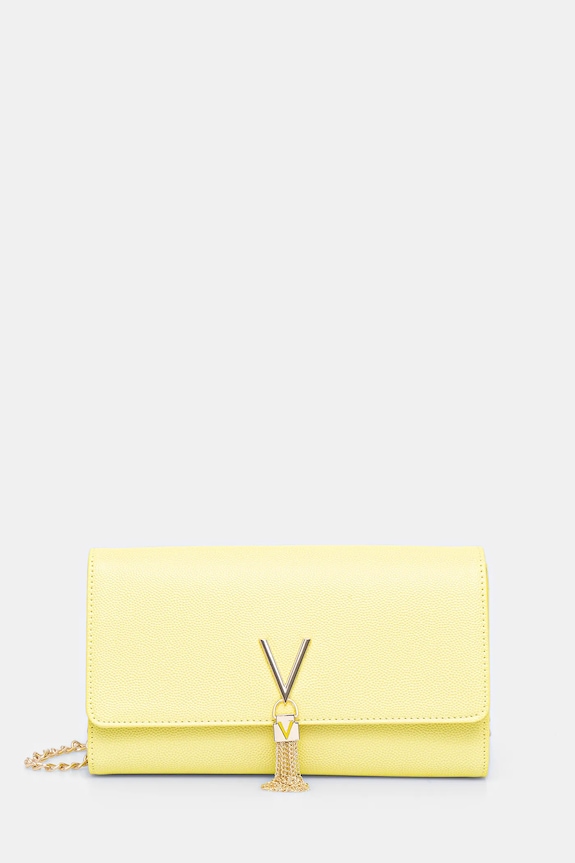 Τσάντα Valentino Bags απομίμηση λείου δέρματος κίτρινο VBS1R401G