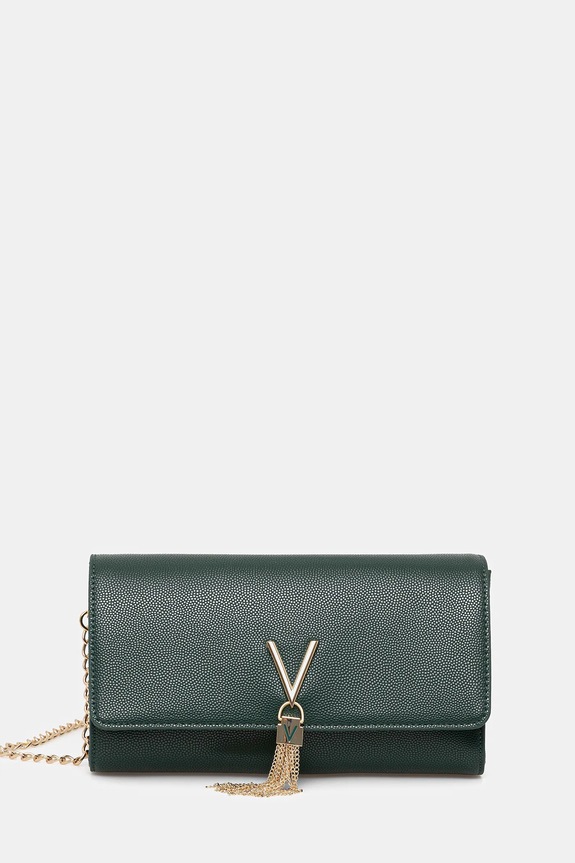 Večerna torbica Valentino Bags Ne ustreza A4 zelena VBS1R401G