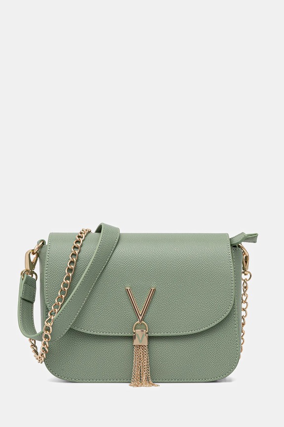 Valentino Bags torebka nie mieści A4 zielony VBS1R404G