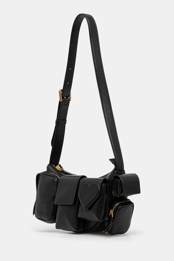 Fiorucci bőr táska Leather Super Pocket Bag U01FPABA123LE04BK01 fekete AW24