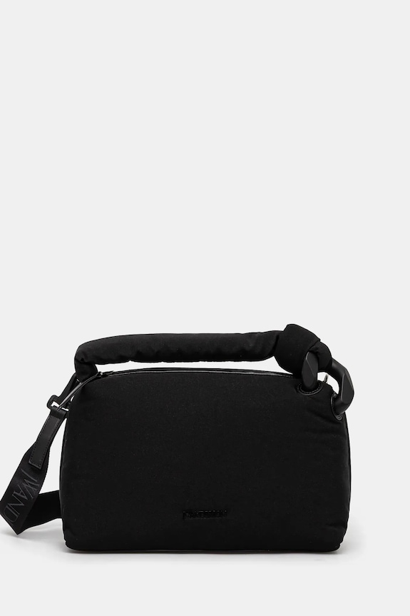 JW Anderson handbag The Jwa Puffy Corner Bag detachable strap black HB0640.FA0382.999