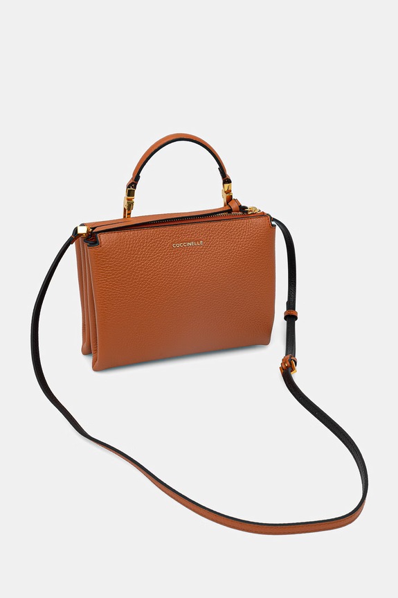 Αξεσουάρ Δερμάτινη τσάντα Coccinelle ARLETTIS MD5.55.B7.01 πορτοκαλί