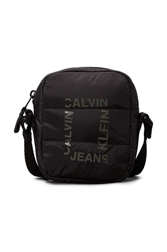 Detská taška Calvin Klein Jeans potlač čierna IU0IU00649.9BYH