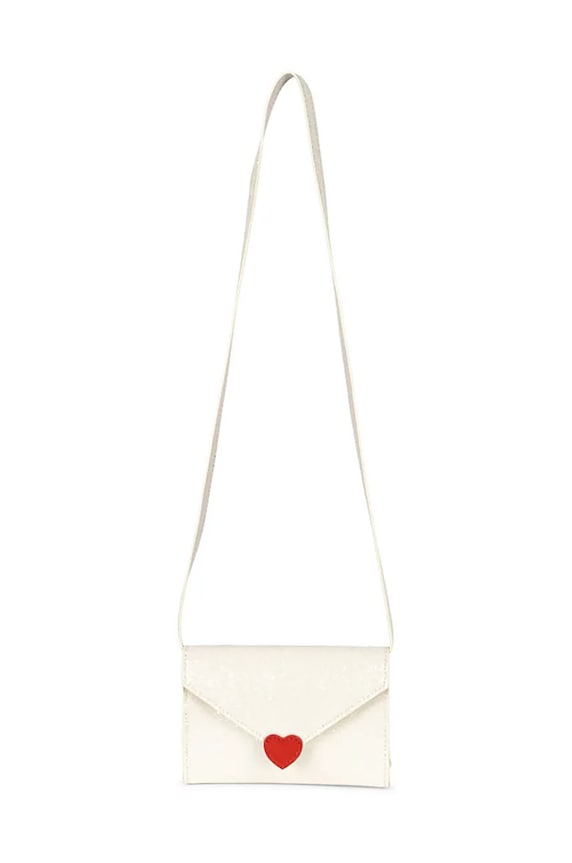 Detská kabelka Konges Sløjd LOVE LETTER BAG nášivka béžová KS101572