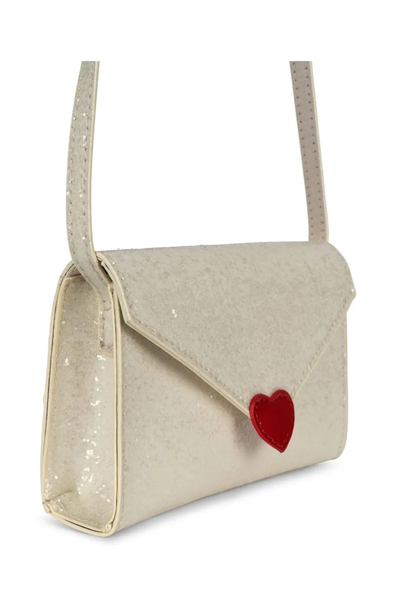 Dievča Detská kabelka Konges Sløjd LOVE LETTER BAG KS101572 béžová
