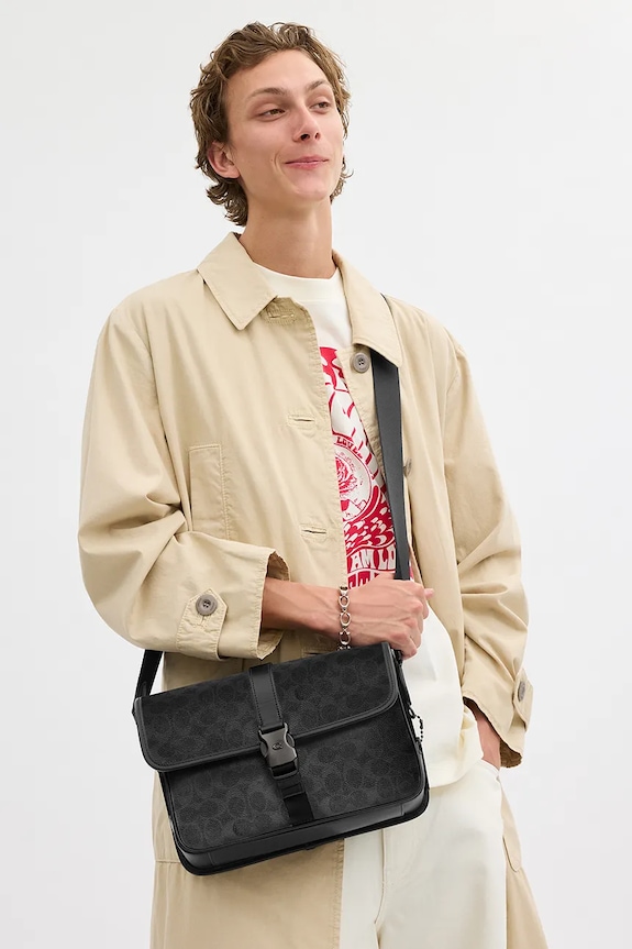 Coach τσάντα ανδρική CU202 μαύρο