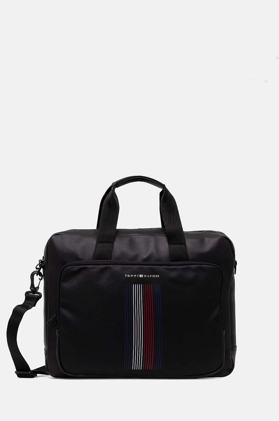 Taška Tommy Hilfiger vejde se A4 černá AM0AM12465