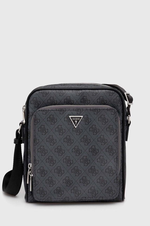 Σακίδιο Guess MILANO απομίμηση λείου δέρματος μαύρο HMMILO.P4260