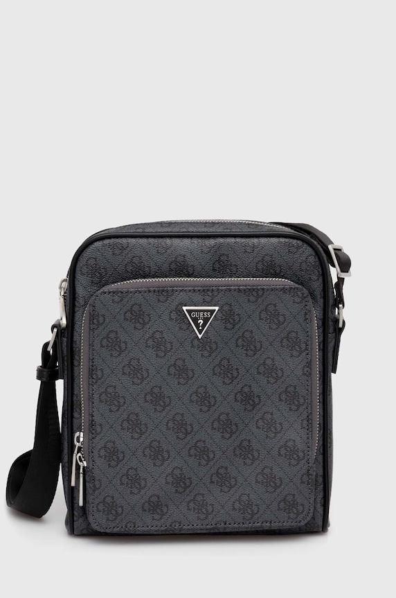 Σακίδιο Guess MILANO απομίμηση λείου δέρματος μαύρο HMMILO.P4260