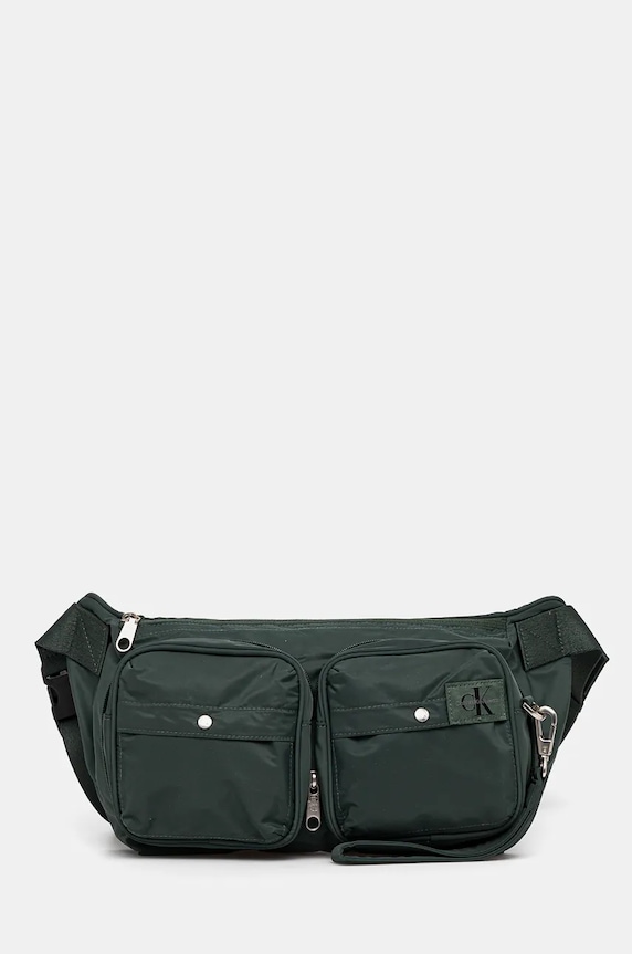 Чанта за кръст Calvin Klein Jeans изчистен зелен K50K512573