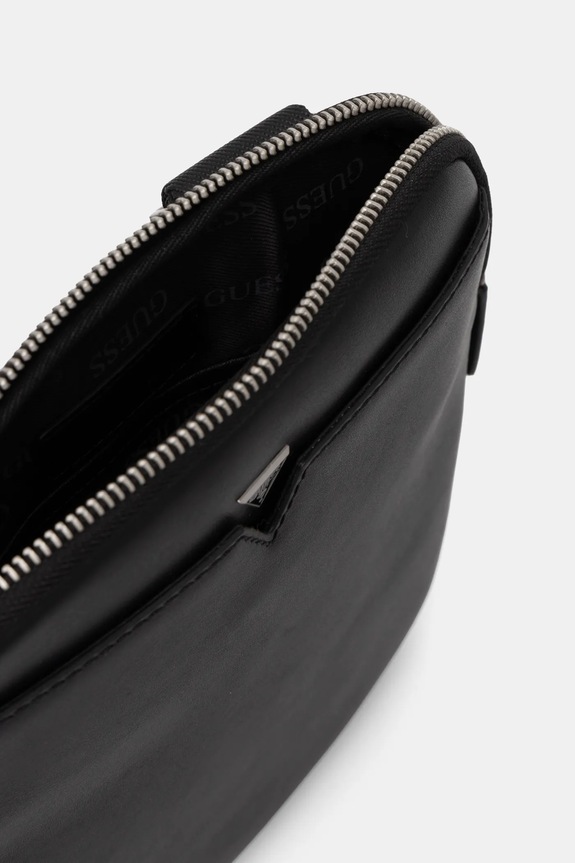 Δερμάτινο φακελάκι Guess FIRENZE HMFISE.P4423 μαύρο