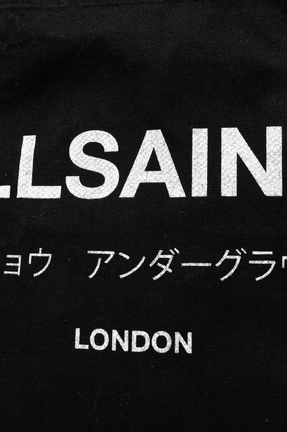 AllSaints torba bawełniana 38 x 35 x 12 cm czarny M170XB