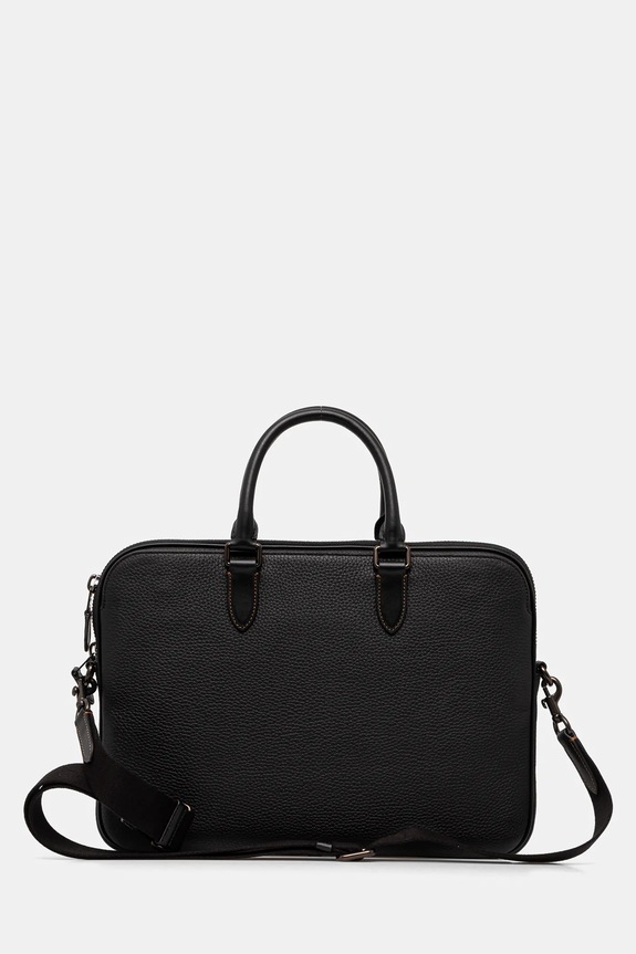 Αξεσουάρ Δερμάτινη τσάντα φορητού υπολογιστή Coach CV956 μαύρο