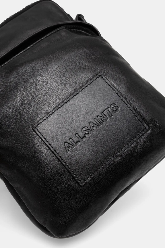 Kožená taška AllSaints FALCON čierna M165XB