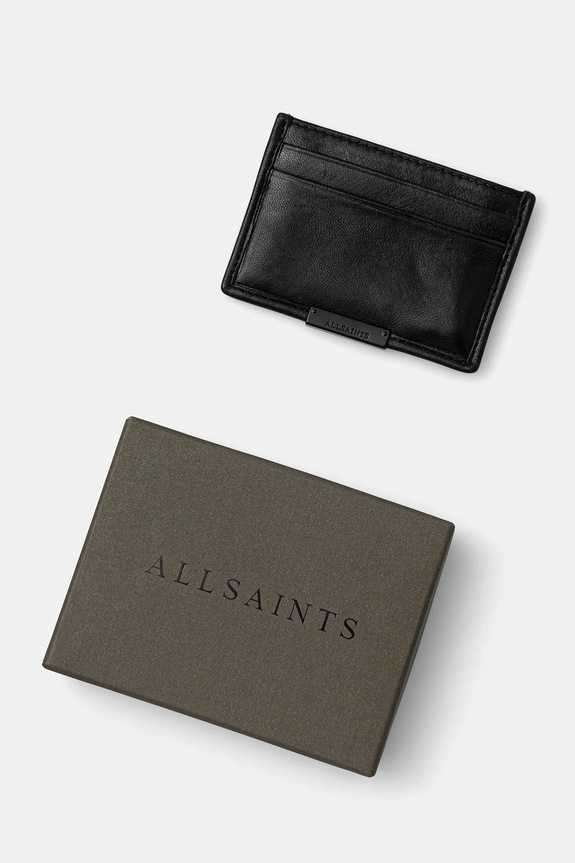 Accessori AllSaints portafoglio in pelle DOVE M166XB nero