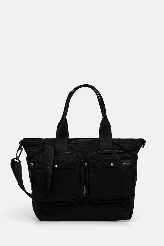 Torba Calvin Klein bez uzorka crna K50K512603
