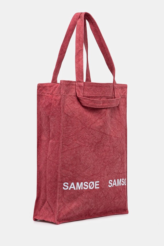 Βαμβακερή τσάντα Samsoe Samsoe SALUCCA U24300002 ροζ SS25