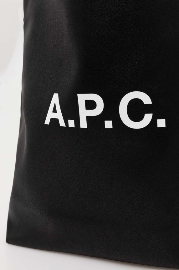 Τσάντα A.P.C. tote ninon small μαύρο PUAAT.M61861