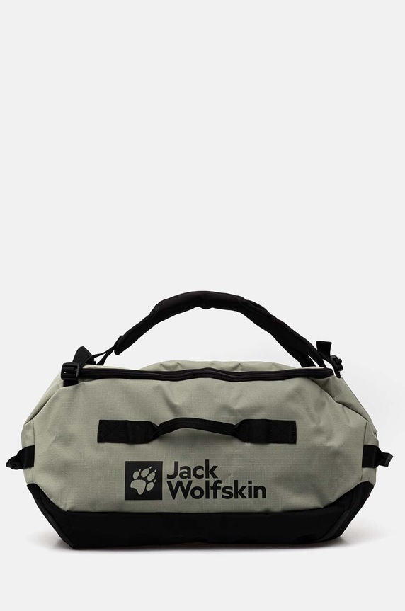 Sportovní taška Jack Wolfskin All-In Duffle 45 potisk zelená A62111