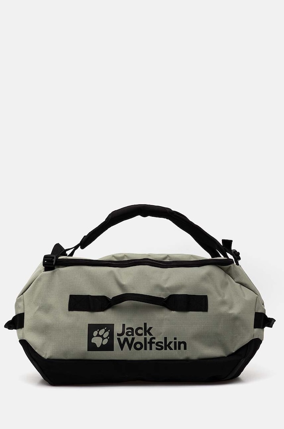 Sportovní taška Jack Wolfskin All-In Duffle 45 potisk zelená A62111