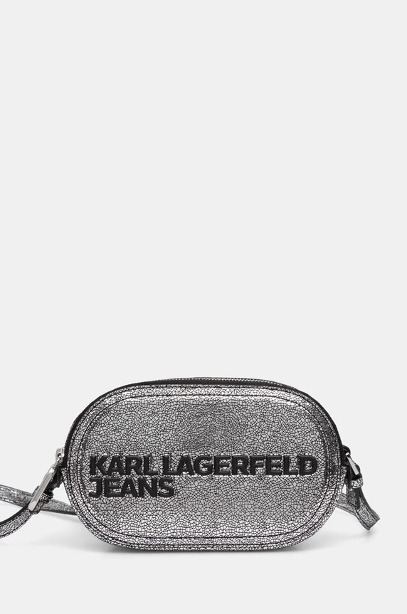 Karl Lagerfeld Jeans borseta nu incape in A4 argintiu 246J3059