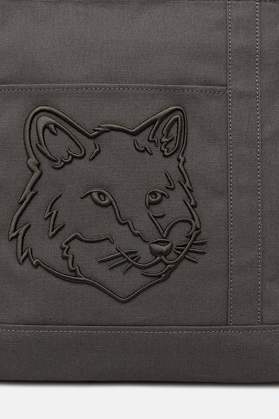 Maison Kitsuné torba bawełniana Fox Head zielony LW05104WW0107