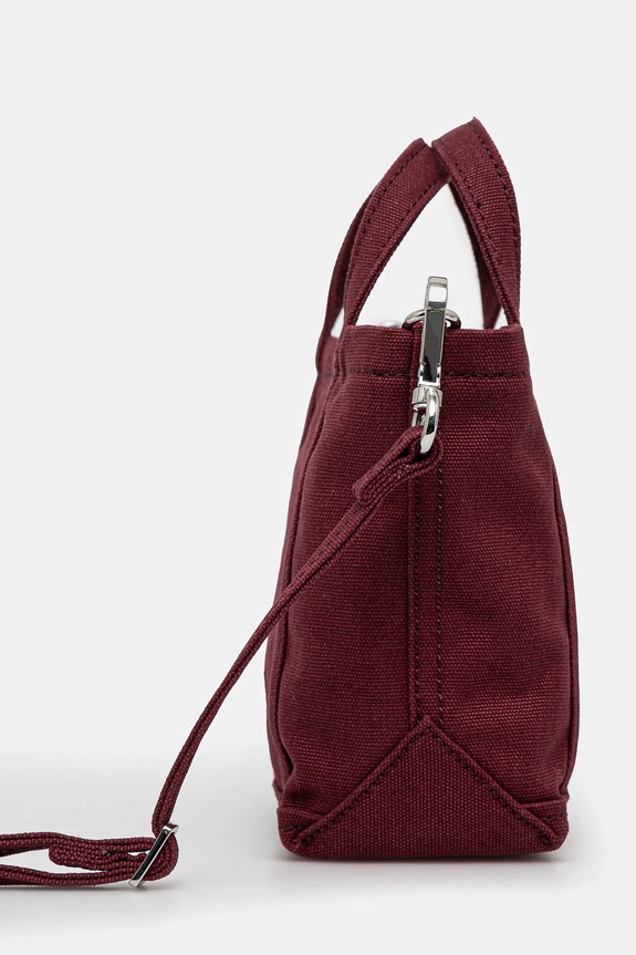 Maison Kitsuné bag Fox Head Mini Tote MW05106WW0107 maroon AW24