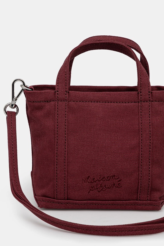 Accessories Maison Kitsuné bag Fox Head Mini Tote MW05106WW0107 maroon