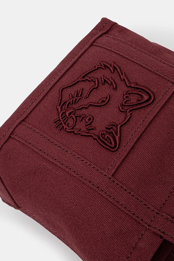 Maison Kitsuné bag Fox Head Mini Tote maroon MW05106WW0107