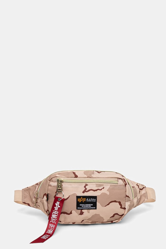 Alpha Industries nerka Crew Waist Bag Camo nie mieści A4 beżowy 196923C