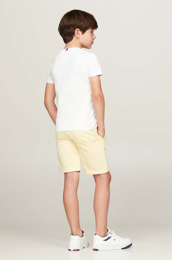 Tommy Hilfiger t-shirt bawełniany dziecięcy KB0KB08664.9BYH.116.122 biały