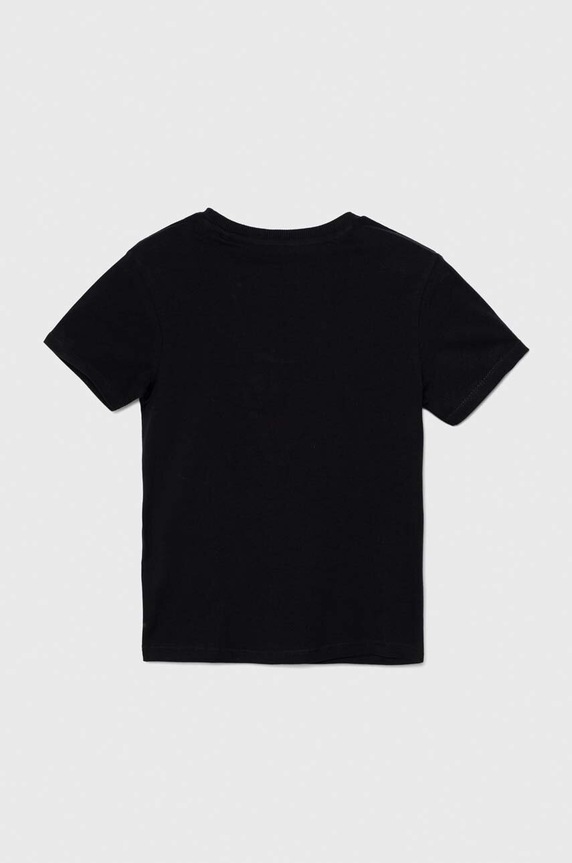 Guess t-shirt bawełniany dziecięcy L4YI54.K8HM4.9BYH czarny AW24