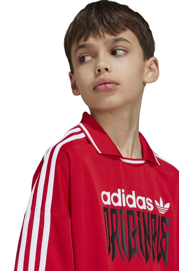Παιδικό μπλουζάκι adidas Originals FOOTBALL TEE IZ4631 κόκκινο