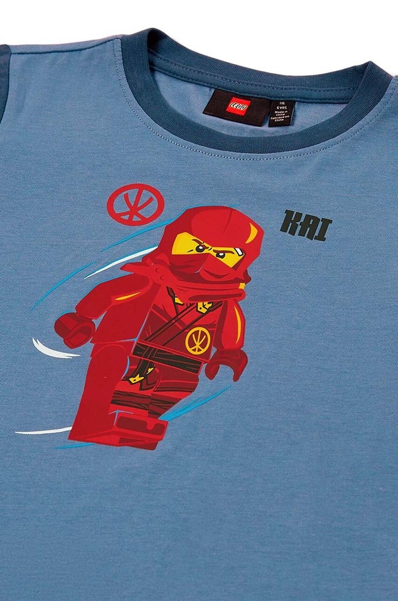 Fiú Lego gyerek pamut póló LWTANO 606 12011274 kék