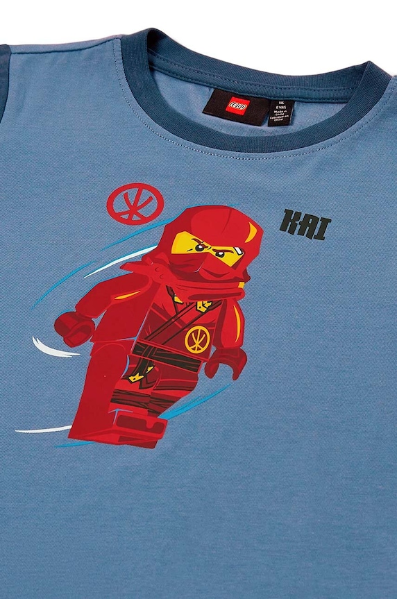 Fiú Lego gyerek pamut póló LWTANO 606 12011274 kék