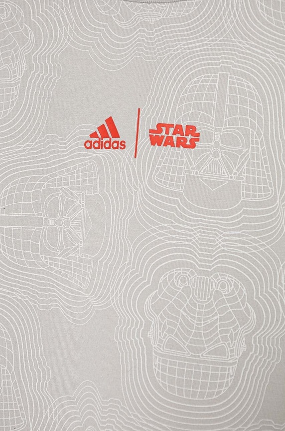 Detské tričko adidas J SW ZNE T IW0647 sivá AW24