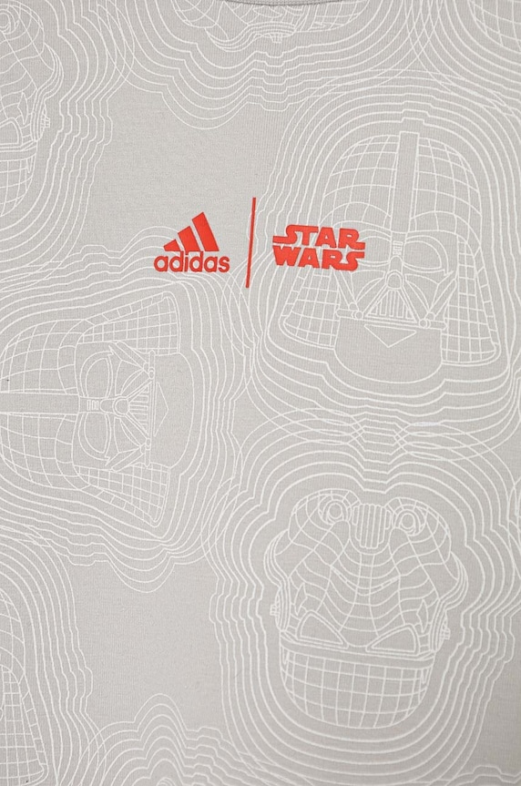 Detské tričko adidas J SW ZNE T IW0647 sivá AW24