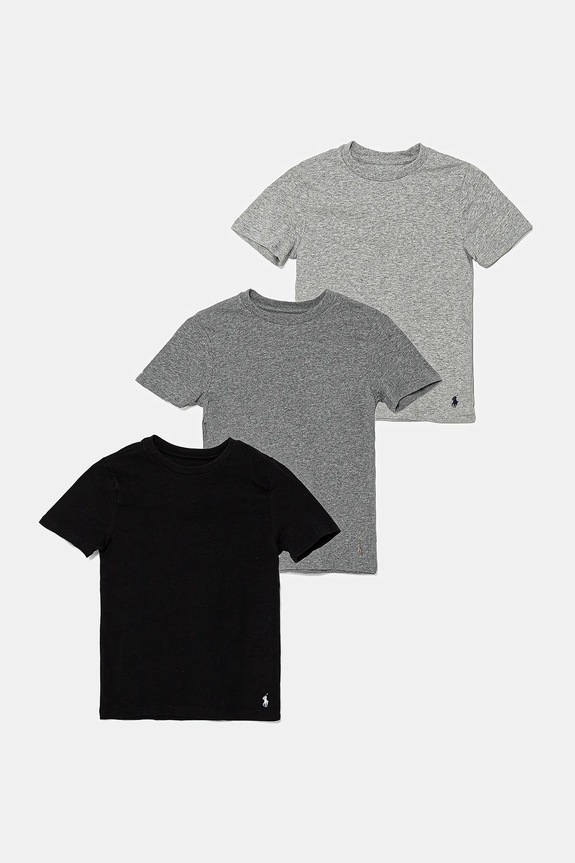 Polo Ralph Lauren t-shirt bawełniany dziecięcy 3-pack bawełna szary 9P5030