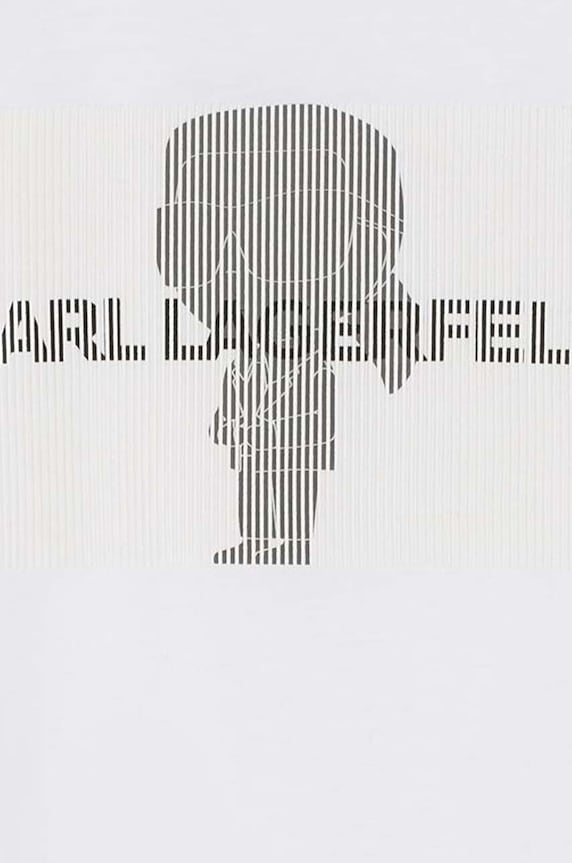 Băieți Karl Lagerfeld tricou de bumbac pentru copii Z30239.162.174 alb