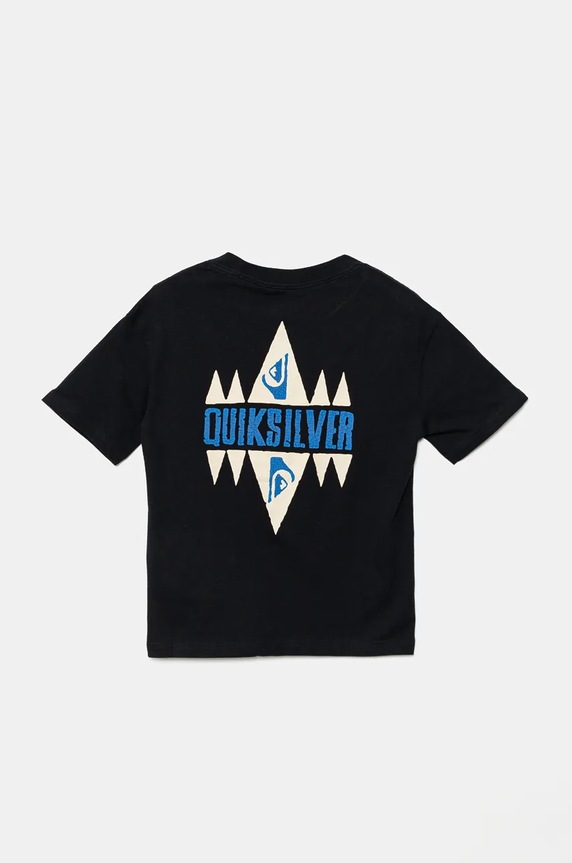 Bavlněné tričko Quiksilver GEO QUIK SS kulatý černá EQBZT04773