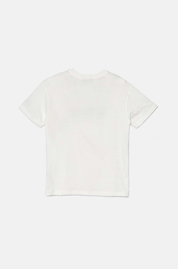 Παιδικό βαμβακερό μπλουζάκι United Colors of Benetton 3I1XC10JL.G.Seasonal μπεζ AW24