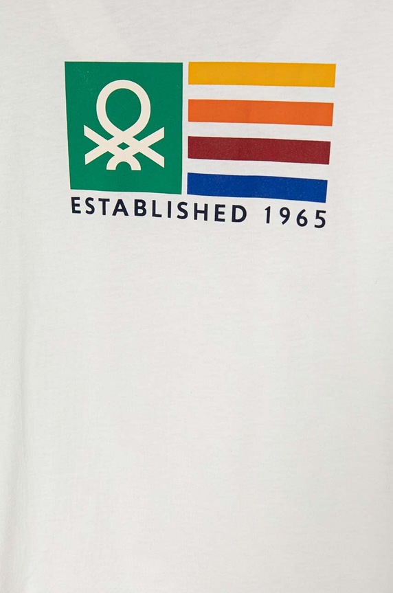 Αγορίστικα Παιδικό βαμβακερό μπλουζάκι United Colors of Benetton 3I1XC10JL.G.Seasonal μπεζ