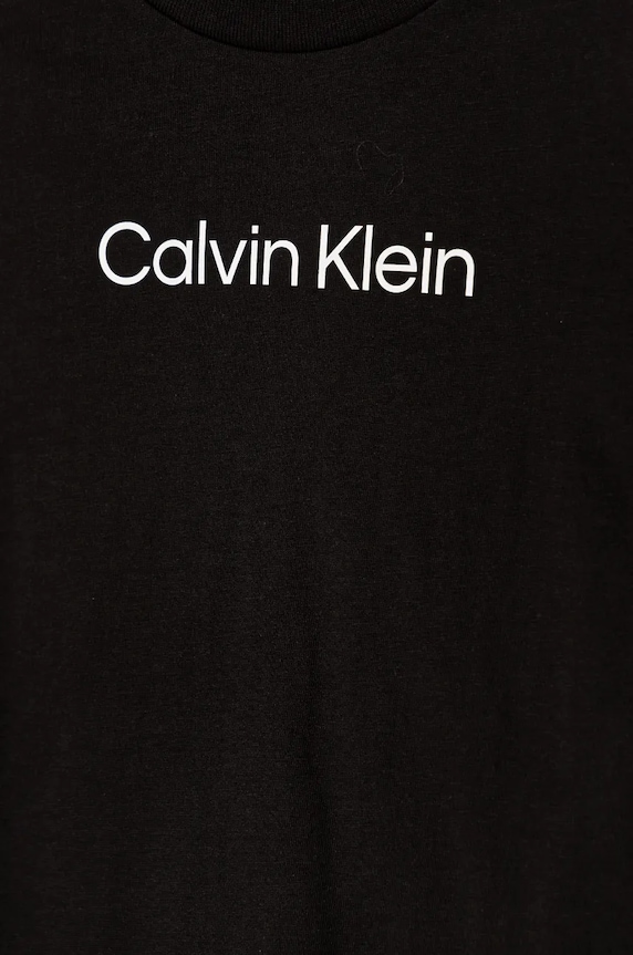 CHLAPEC Dětské bavlněné tričko Calvin Klein Jeans IU0IU00682.104.116.9BYH černá