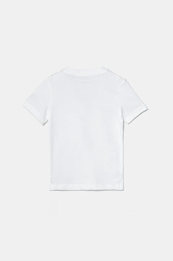 Calvin Klein Jeans tricou de bumbac pentru copii IU0IU00682.128.176.9BYH alb SS26