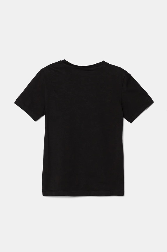Detské bavlnené tričko Calvin Klein Jeans IU0IU00682.128.176.9BYH čierna SS26