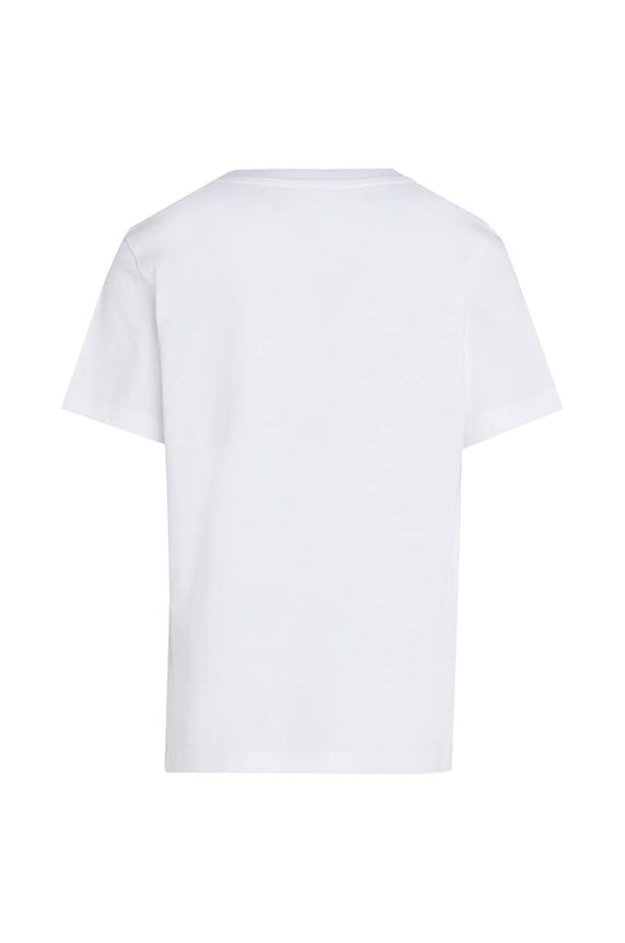 Băieți Calvin Klein Jeans tricou de bumbac pentru copii IU0IU00683.128.176.9BYH alb