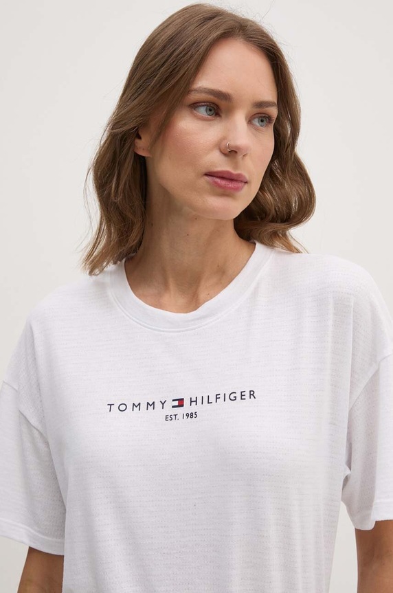 Tommy Hilfiger tricou imprimeu alb WW0WW42067