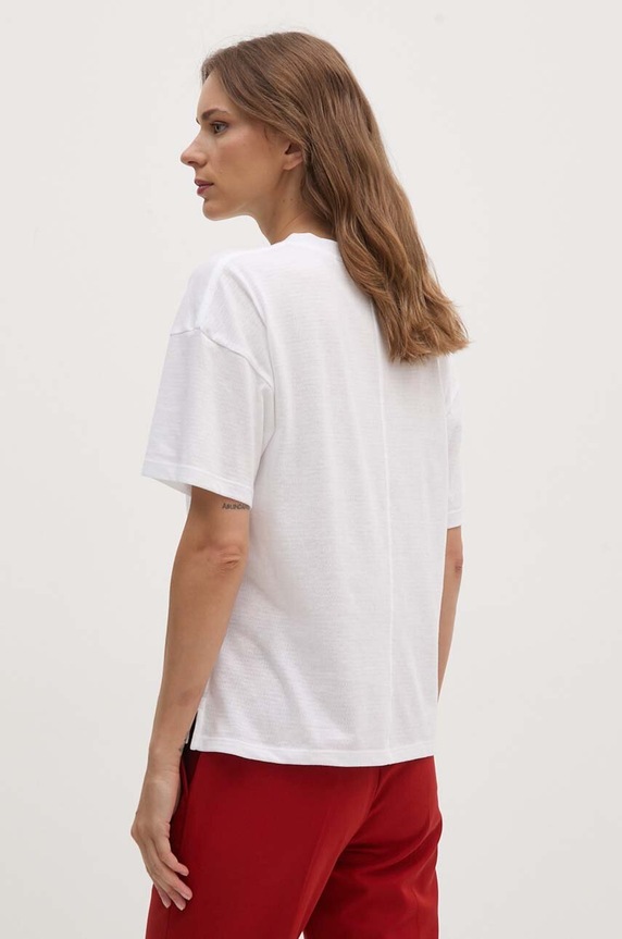 Îmbrăcăminte Tommy Hilfiger tricou WW0WW42067 alb