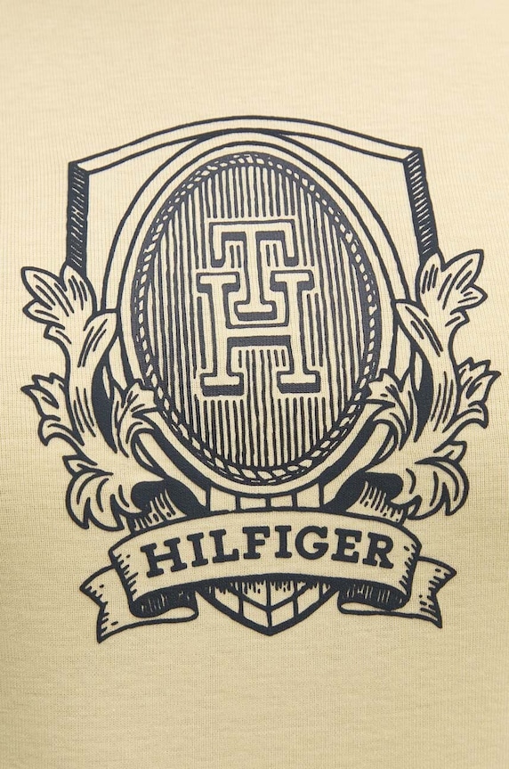 Tommy Hilfiger t-shirt bawełniany WW0WW42089 żółty